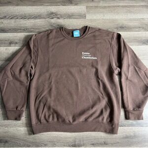 Emma Frances Chamberlain Sweatshirt Adult Large Brown Influencer Podcast Limited